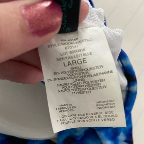 Large tankini swim top - Picture 2 of 2